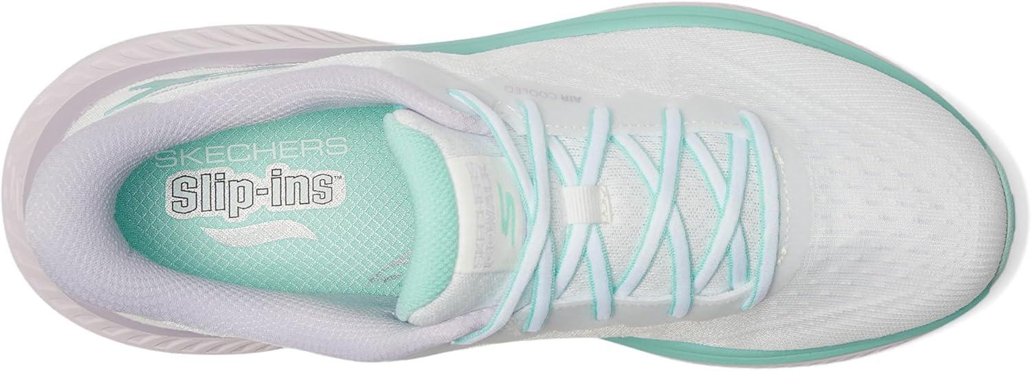 imageSkechers Womens Max Cushioning Arch Fit Areena Hands Free SlipinsWhiteMint