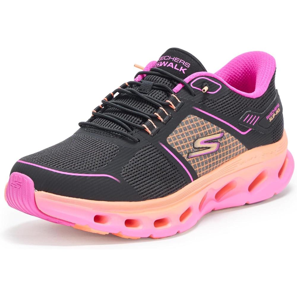 imageSkechers Womens Go Walk Glide Step 20 Elektra Hands Free SlipinsBlackMulti