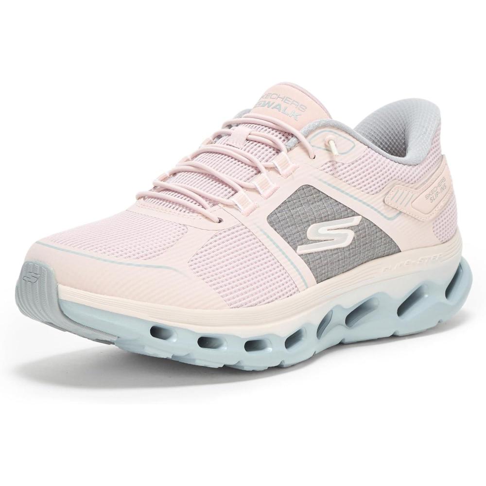 imageSkechers Womens Go Walk Glide Step 20 Elektra Hands Free SlipinsLight Pink