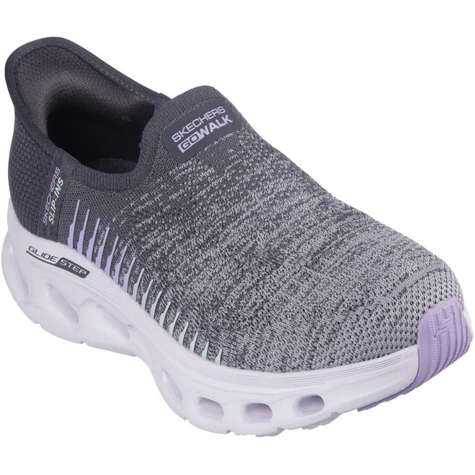 imageSkechers Womens Go Walk Glide Step 20 Venus Hands Free SlipinsCharcoalLavender