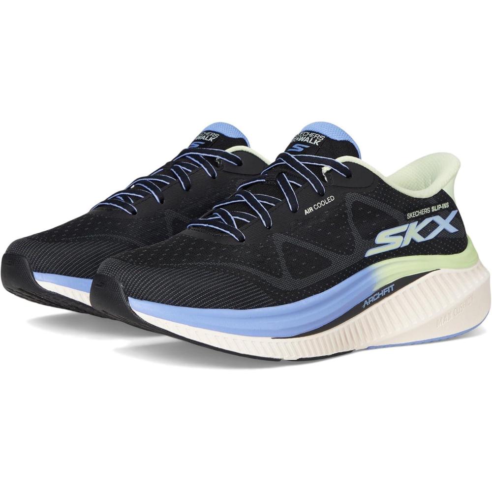 imageSkechers Womens Max Cushioning Arch Fit Areena Hands Free SlipinsBlackMulti