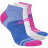 imageSkechers womens 3pack Performance Golf Low Cut Socks Odor Control ampamp Mesh VentilationMagenta GlowCornflower Blue