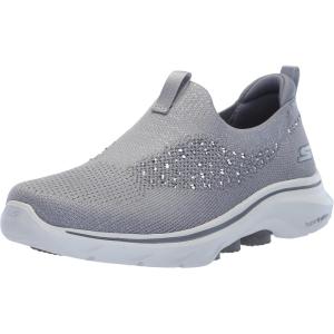 Skechers Womens Go Walk 7 Bling(Grey)