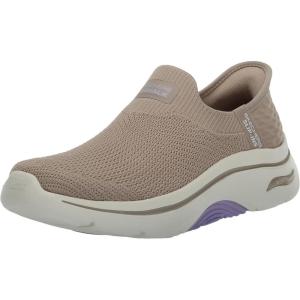 Skechers Womens Go Walk Arch Fit 2.0 Val Hands Free Slip-ins(Taupe/Lavender)