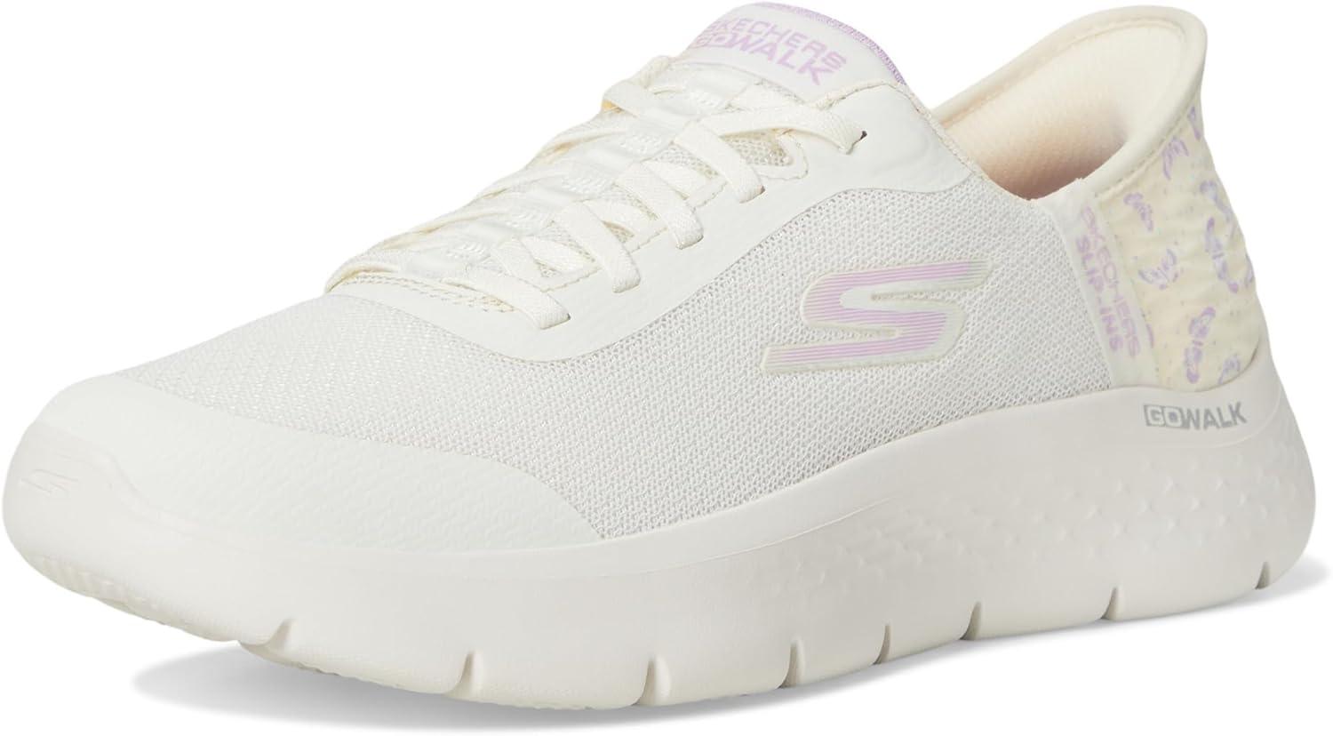 imageSkechers Womens Go Walk Flex Eva Hands Free SlipinsNaturalPurple