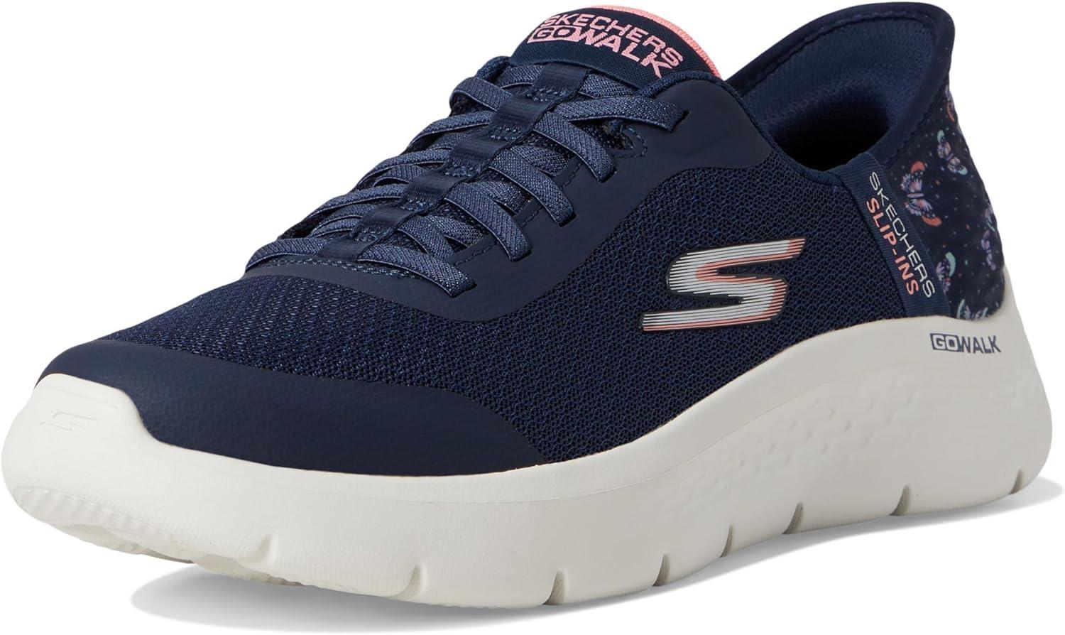 imageSkechers Womens Go Walk Flex Eva Hands Free SlipinsNavyPink