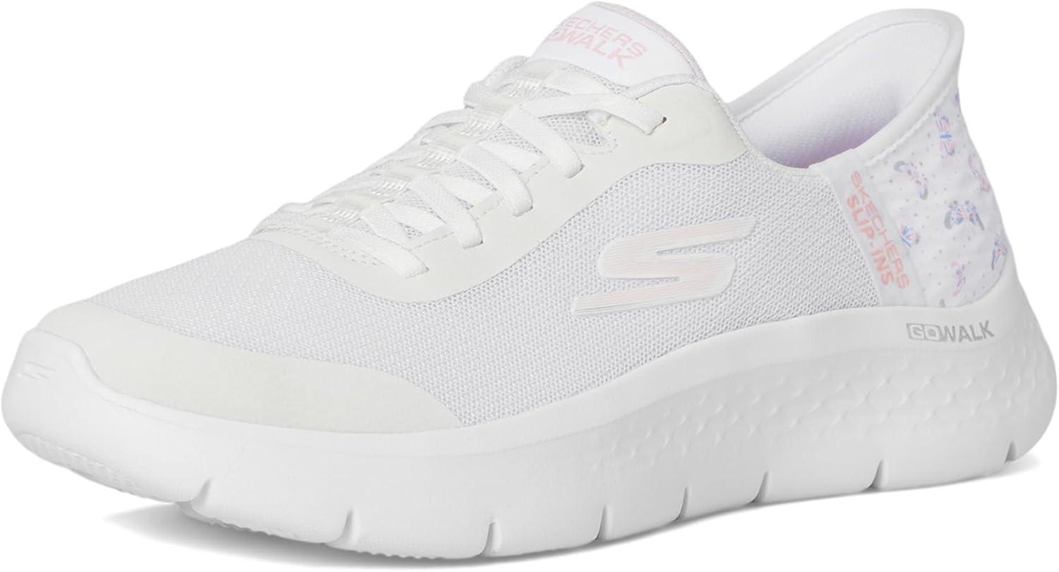 imageSkechers Womens Go Walk Flex Eva Hands Free SlipinsWhitePink