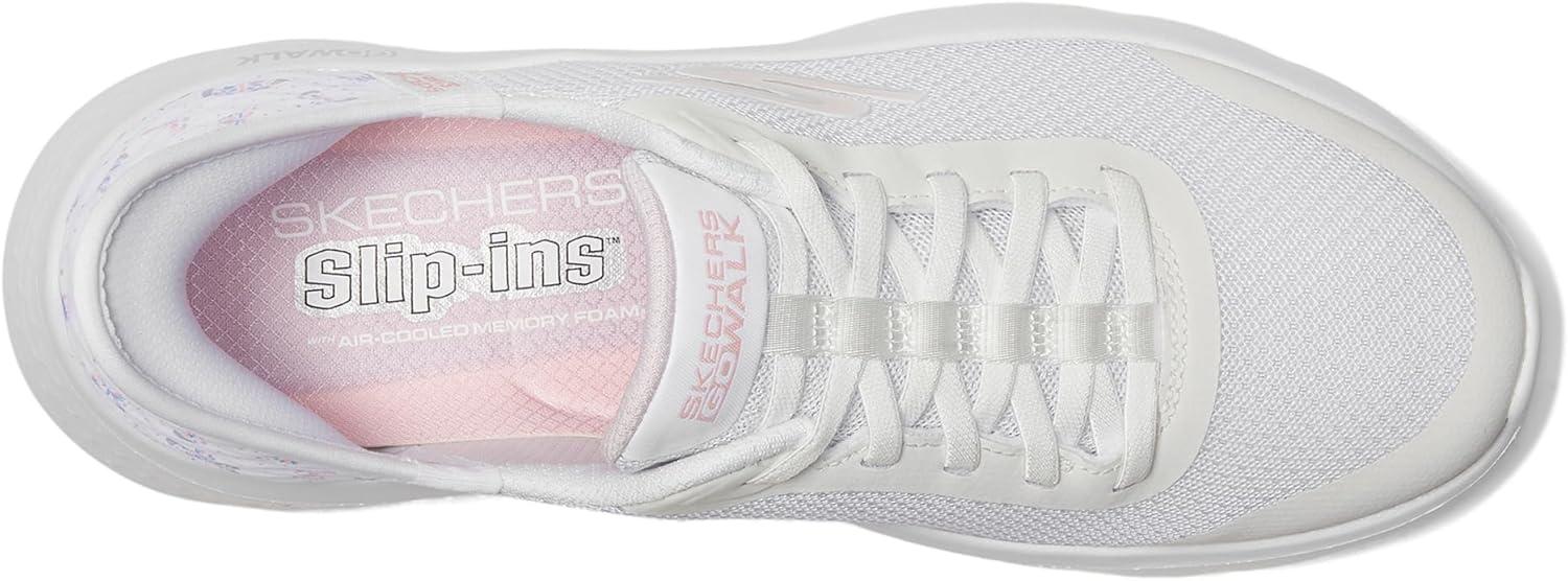 imageSkechers Womens Go Walk Flex Eva Hands Free SlipinsWhitePink