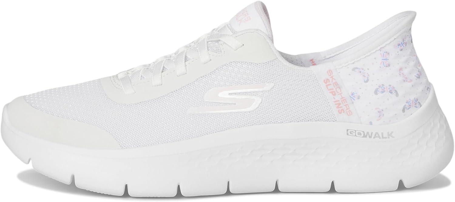 imageSkechers Womens Go Walk Flex Eva Hands Free SlipinsWhitePink