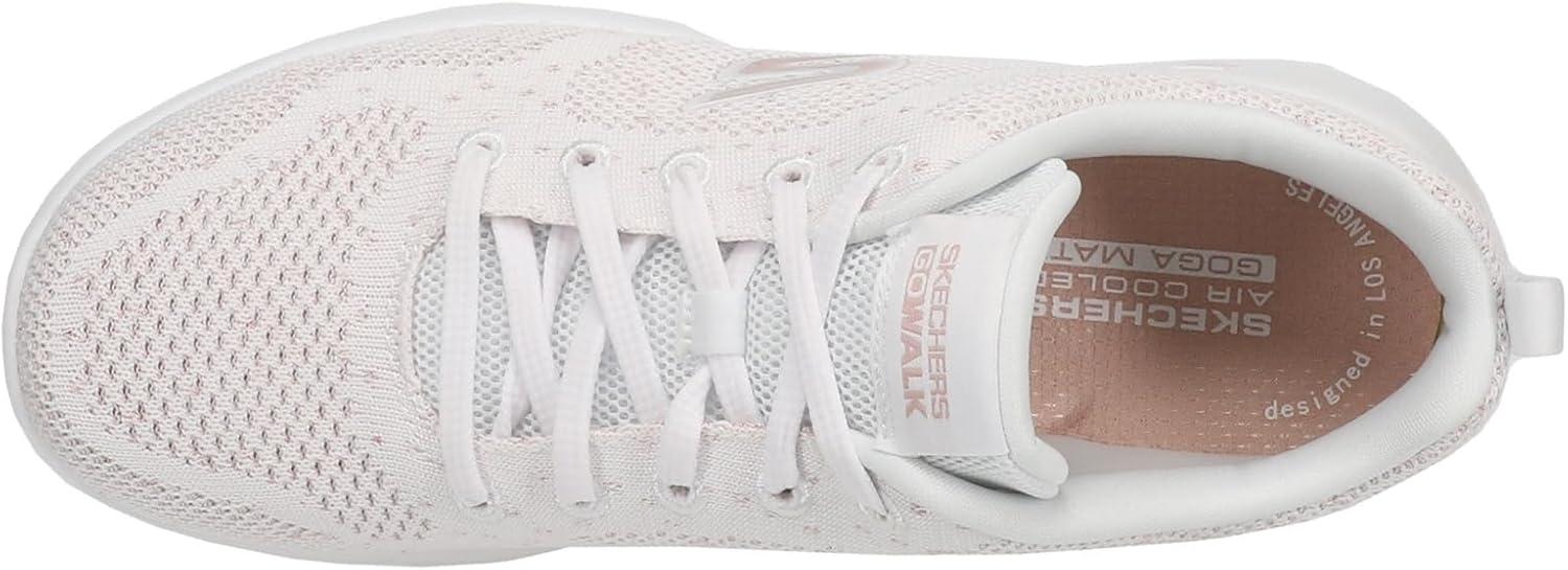 imageSkechers Womens Go Walk Joy VioletWhiteRose Gold