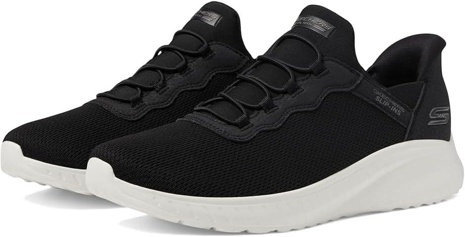 imageSkechers Womens Hands Free Slipins Skechers Bobs Squad Chaos in ColorSneakerBlackWhite