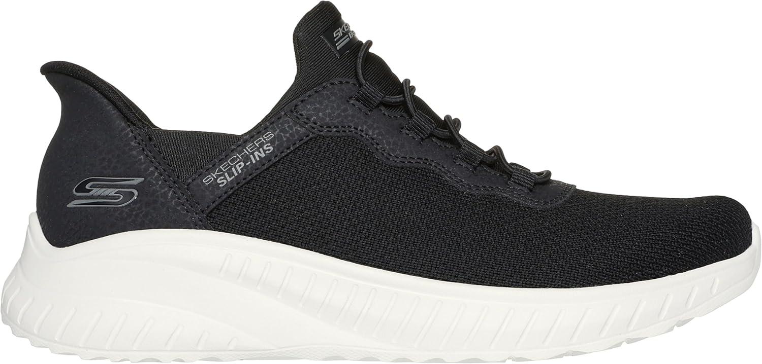 imageSkechers Womens Hands Free Slipins Skechers Bobs Squad Chaos in ColorSneakerBlackWhite