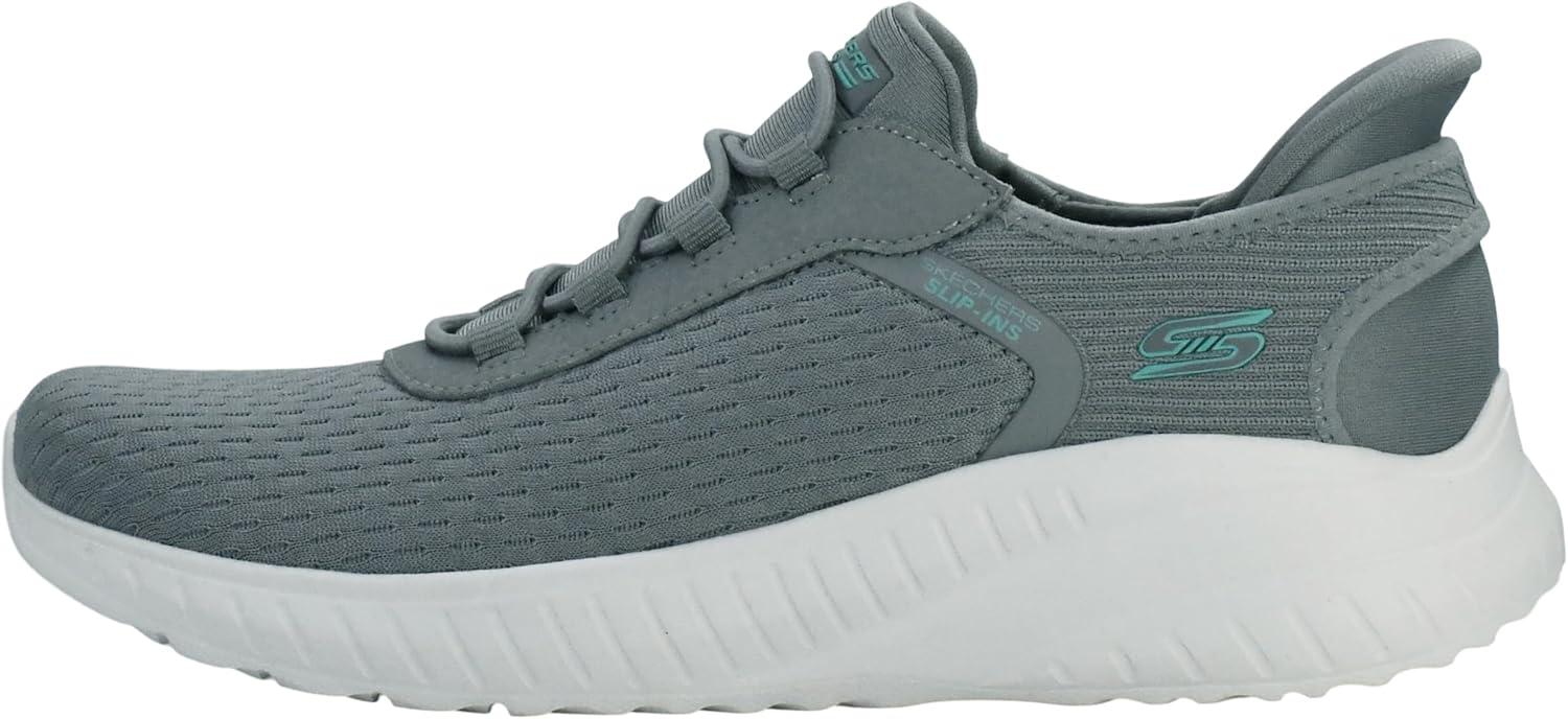 imageSkechers Womens Hands Free Slipins Skechers Bobs Squad Chaos in ColorSneakerDove Gray