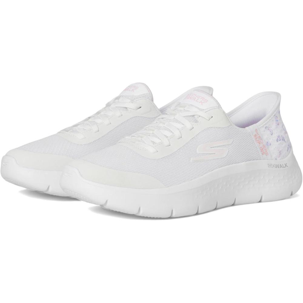 imageSkechers Womens Go Walk Flex Eva Hands Free SlipinsWhitePink