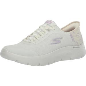Skechers Womens Go Walk Flex Eva Hands Free Slip-ins(Natural/Purple)