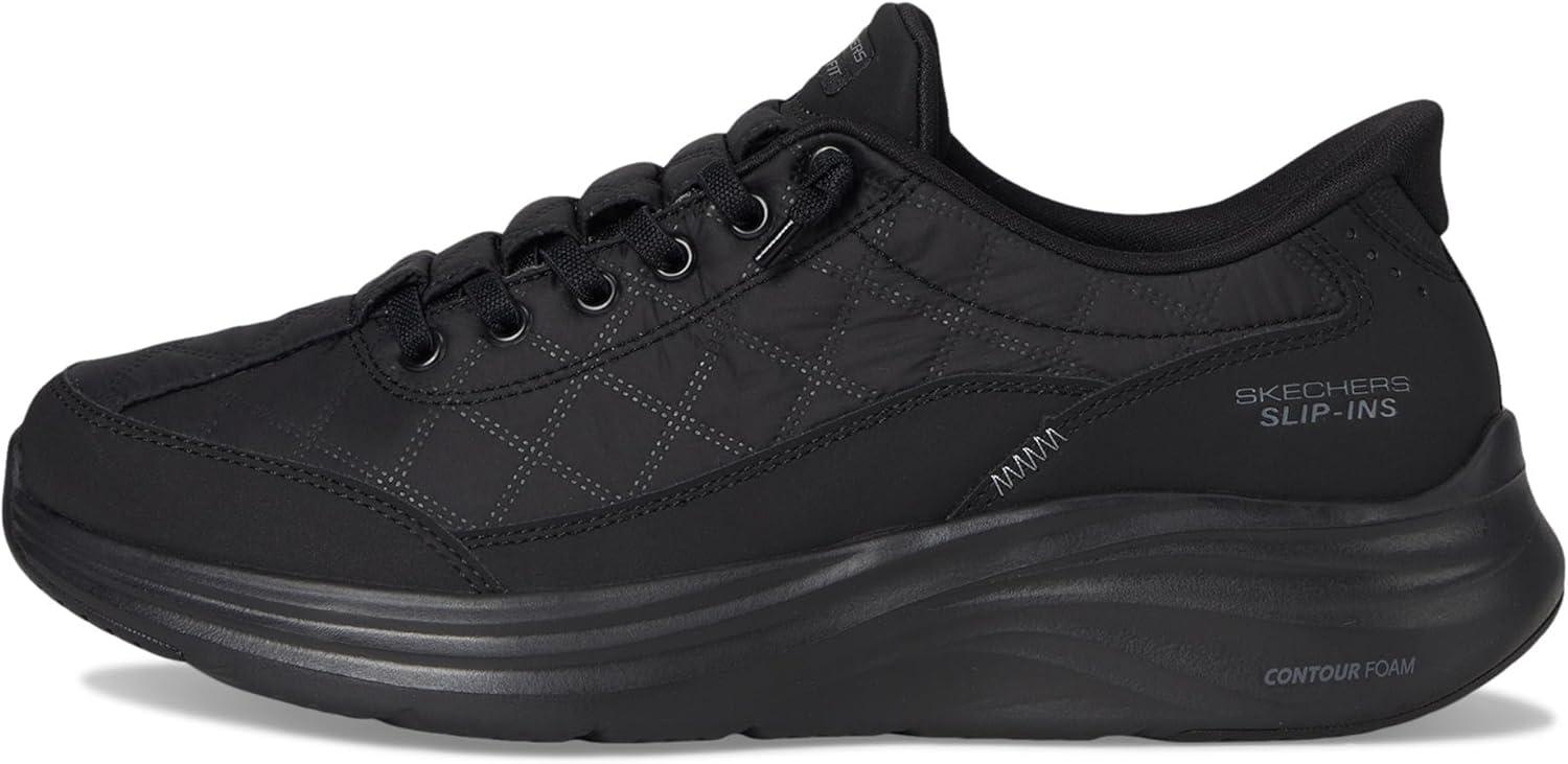 imageSkechers Womens Contour Foam Cozy Fit Hands Free SlipinsBlack