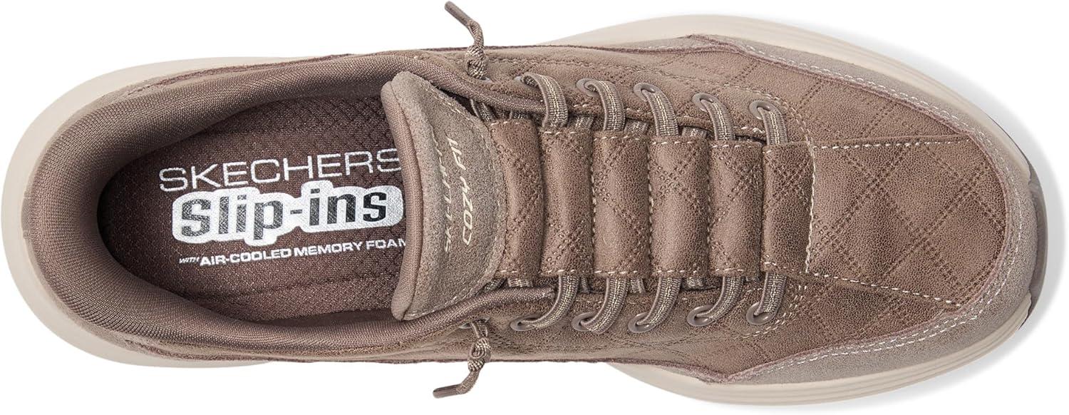 imageSkechers Womens Contour Foam Cozy Fit Hands Free SlipinsDark Taupe