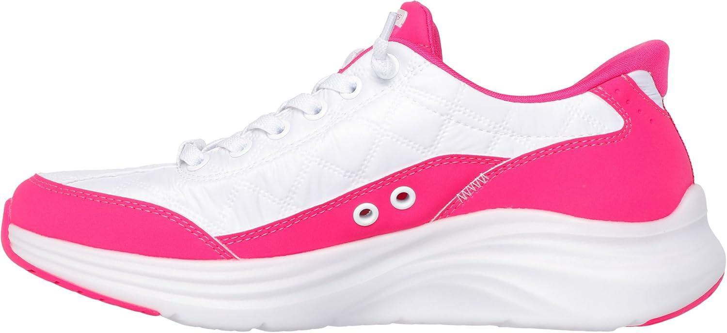 imageSkechers Womens Contour Foam Cozy Fit Hands Free SlipinsWhiteHot Pink