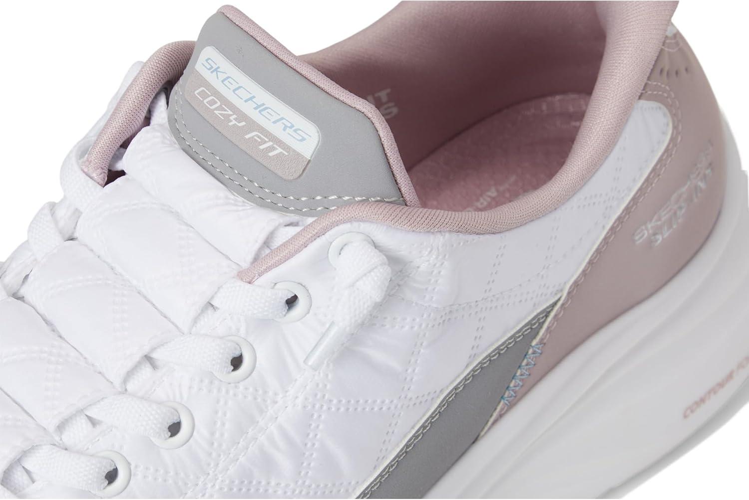 imageSkechers Womens Contour Foam Cozy Fit Hands Free SlipinsWhiteLavender