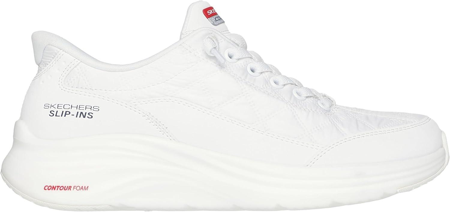 imageSkechers Womens Contour Foam Cozy Fit Hands Free SlipinsWhtwhite