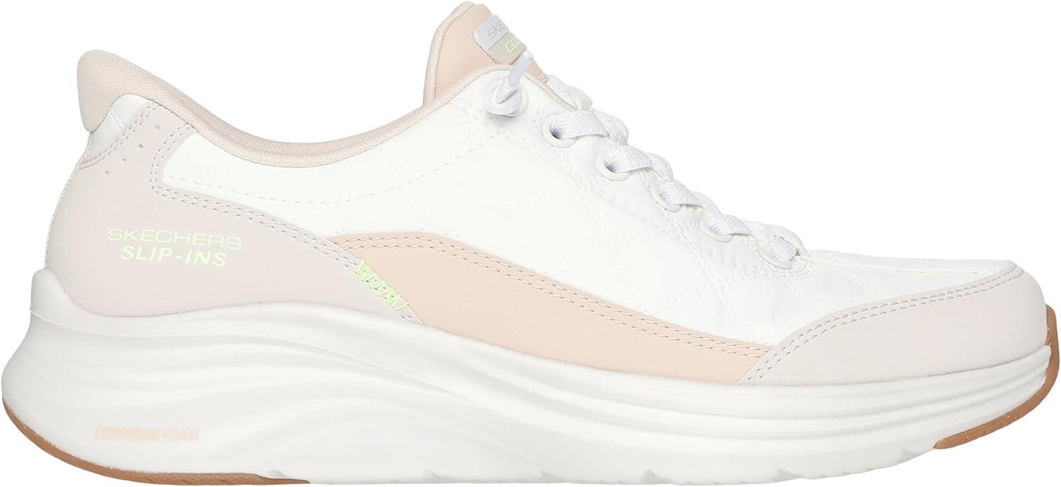 imageSkechers Womens Contour Foam Cozy Fit Hands Free SlipinsWntwhiteNatural