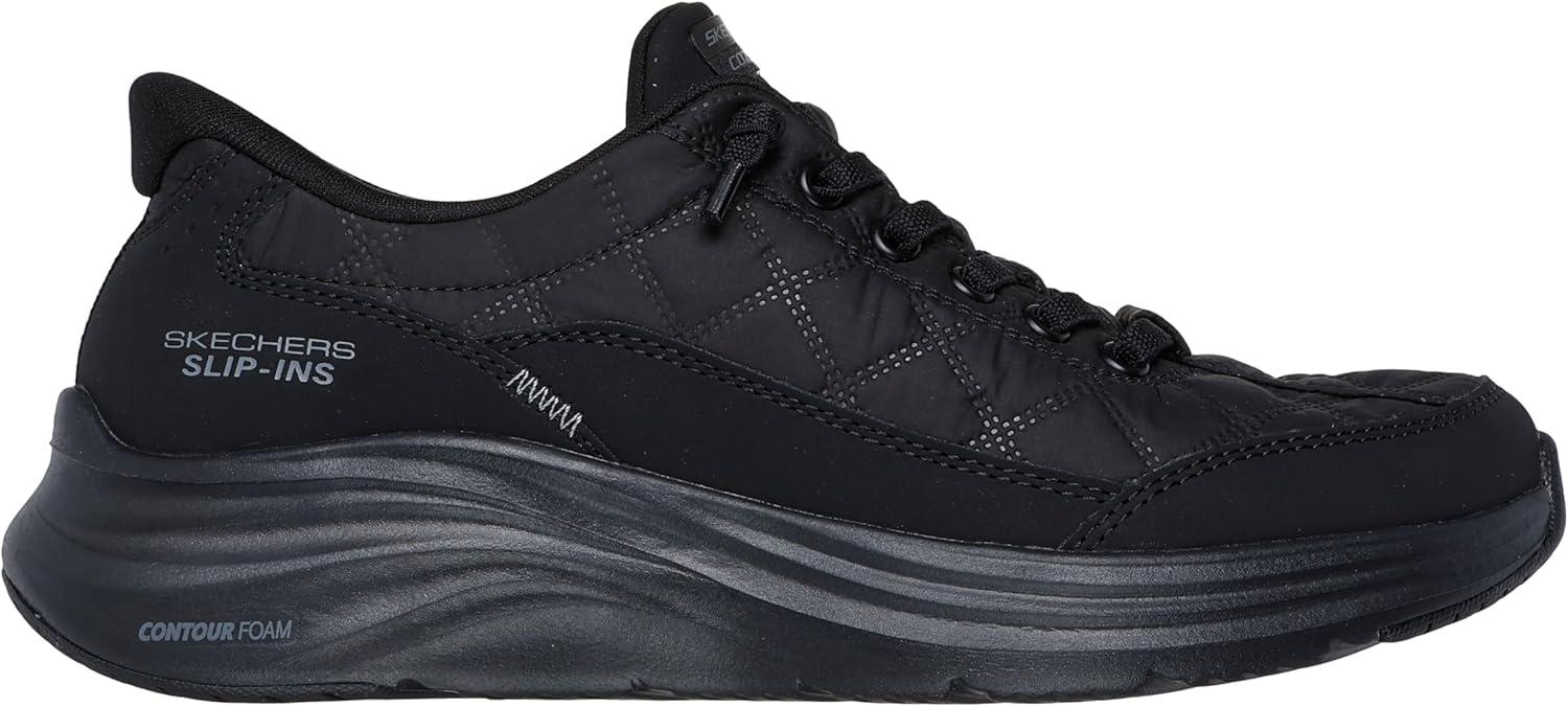 imageSkechers Womens Contour Foam Cozy Fit Hands Free SlipinsWnvwhiteNavy