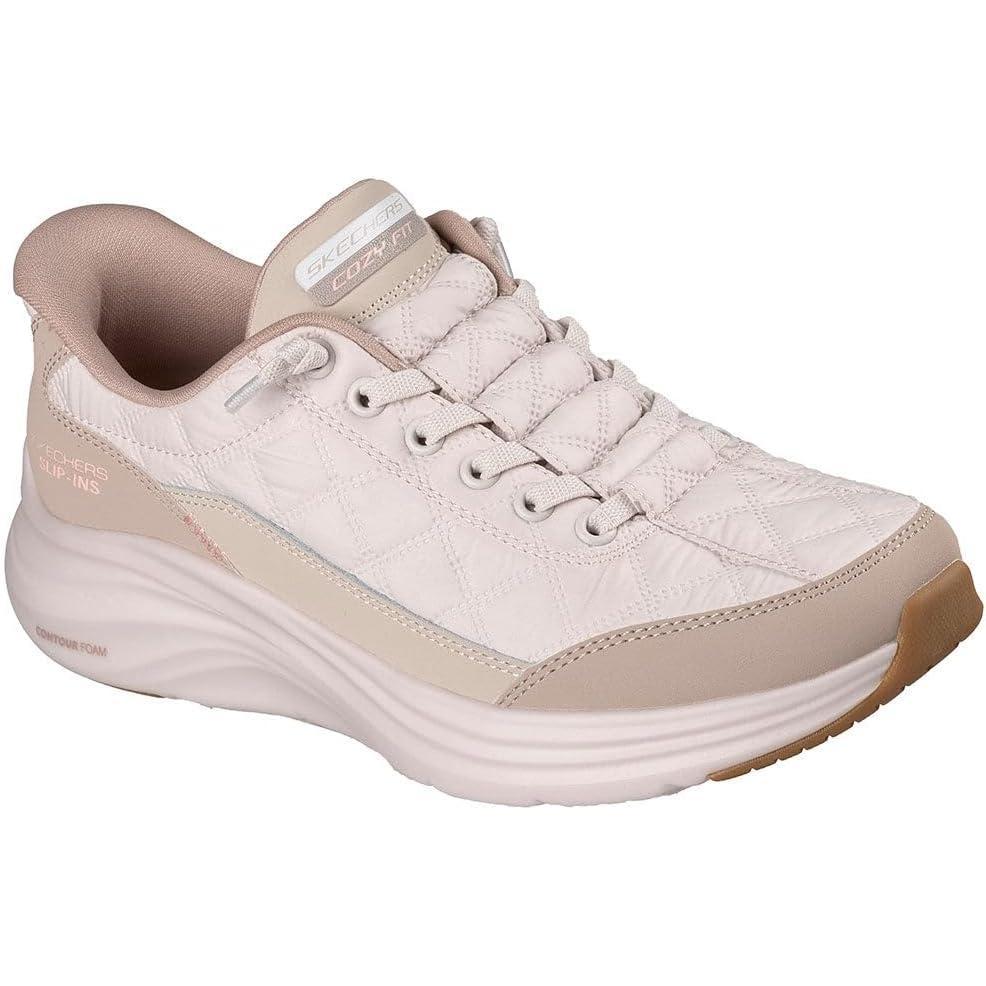 imageSkechers Womens Contour Foam Cozy Fit Hands Free SlipinsNatural Taupe
