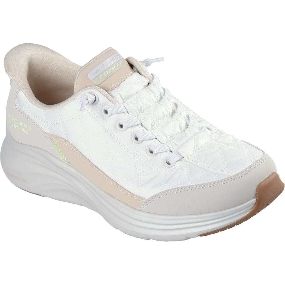 imageSkechers Womens Contour Foam Cozy Fit Hands Free SlipinsWntwhiteNatural