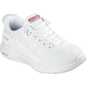 Skechers Womens Contour Foam – Cozy Fit Hands Free Slip-ins(Wht=white)