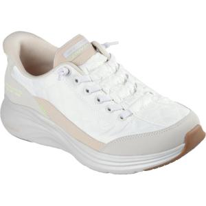 Skechers Womens Contour Foam – Cozy Fit Hands Free Slip-ins(Wnt=white/Natural)